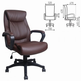 Кресло офисное BRABIX Enter EX-511 (коричневый) в Раздолинске - razdolinsk.katalogmebeli.com | фото