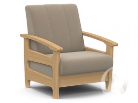Кресло для отдыха Омега (бук лак/CATANIA LATTE) в Раздолинске - razdolinsk.katalogmebeli.com | фото