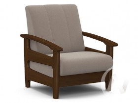 Кресло для отдыха Омега (орех лак/CATANIA COCOA) в Раздолинске - razdolinsk.katalogmebeli.com | фото