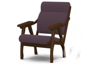 Кресло Вега-10 (орех лак/ULTRA PLUM) в Раздолинске - razdolinsk.katalogmebeli.com | фото