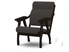 Кресло Вега-10 (венге лак/ULTRA GRAFIT) в Раздолинске - razdolinsk.katalogmebeli.com | фото